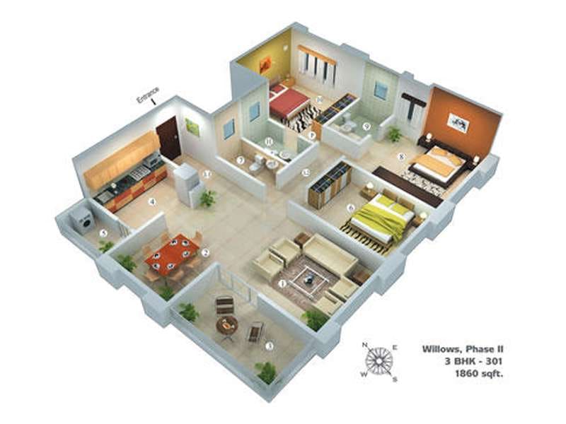 3 BHK FLATES