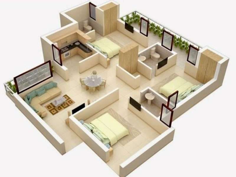 3 BHK FLATES