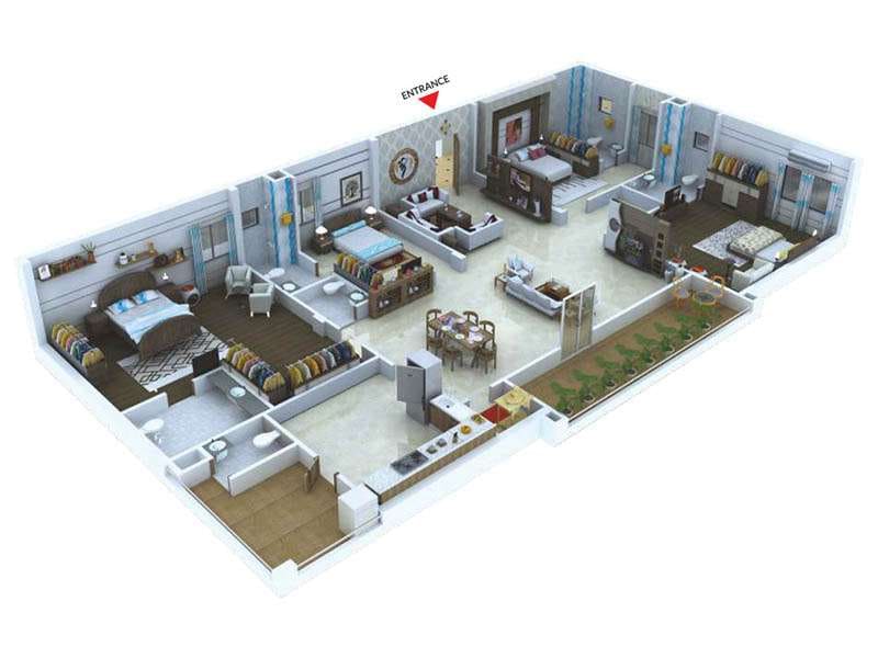 4 BHK FLATES