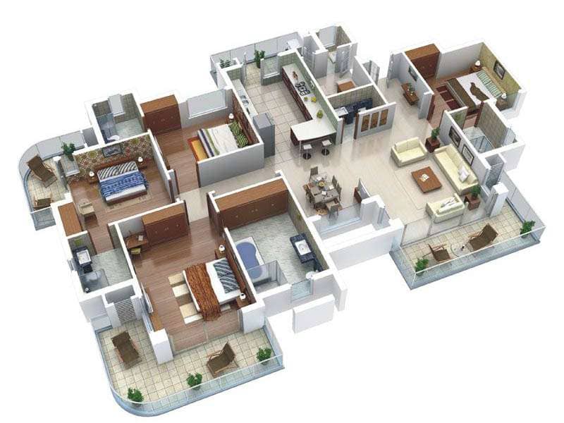 4 BHK FLATES