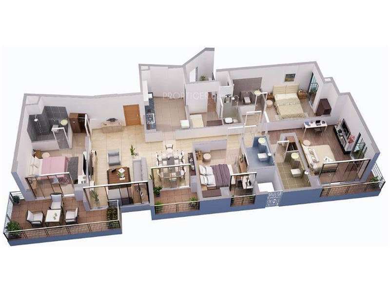 4 BHK FLATES